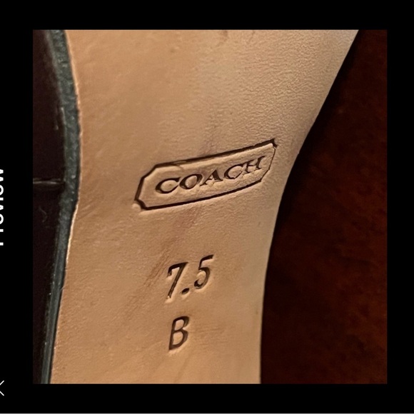 Coach KRISTA Tall Riding Leather Boots 7.5B Brown Calf Glove Fashion - Picture 10 of 12